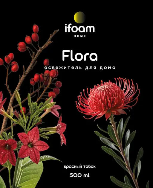 Освежитель воздуха в виде спрея "Flora" красный табак